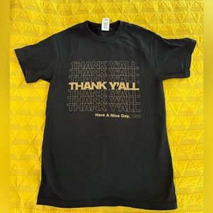 DNO: Black Thank Y’all T Shirt S